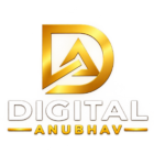 gold digital anubhav monogram logo